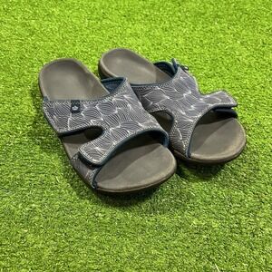 Spenco Kholo Wave Slide Therapeutic Sandals Womens Size 8 B Blue Slip-On Comfort